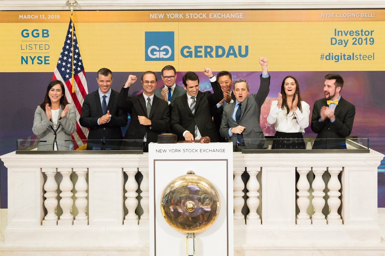 Gerdau comemora 20 anos de atuação na Bolsa de Valores de Nova York